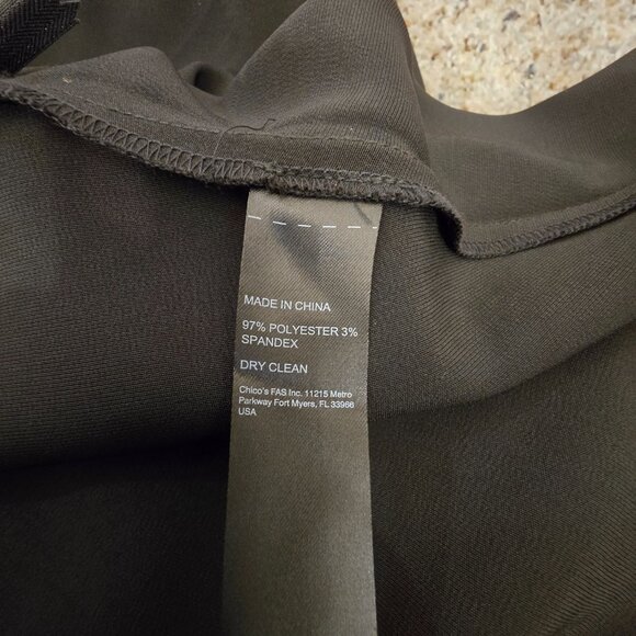 Chico's Black Label Stretch Satin Skirt, Size 18, Black NWT - Picture 9 of 12